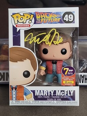 Funko POP! Back To The Future 49 Marty McFly Signed By Michael J Fox 7BAP w/case