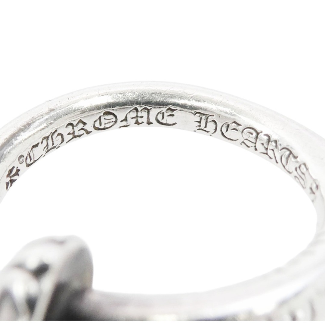 CHROME HEARTS (not original) NAIL CRSBALL Crossball Ring Silver Tone Used LIFE-0 thumbnail 6