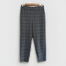 Banana Republic Hayden Pants Plaid Tapered Ankle Pull On Career Office 6 Petite
