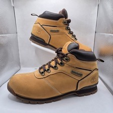 Timberland Splitrock 2 Hiking Men’s UK 9.5 Boots Wheat Nubuck Leather Gum Sole