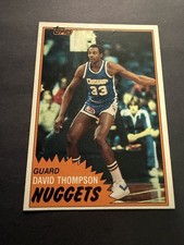 Topps 1981-82 David Thompson #12 Denver Nuggets Basketball NBA Card