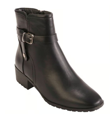 Womens Anne Klein Casa Nova Ankle Boots BLACK | 10