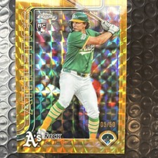 Topps Gold Geometric Refractor Serial#/50 Rookie 2025 Nick Kurtz Athletics