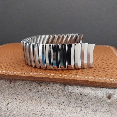 5/8'' Stainless Steel Scallop Link JB Champion Unused 1950s Vintage Watch Band