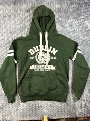 The Dublin Trading Co Ireland Hoodie Men S Green The Temple Bar Graphic Pullover