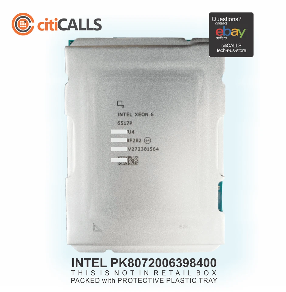 Intel PK8072006398400 CPU - Xeon 6517P 16Cores/32Threads 3.2GHz Cache LGA4710 - Image 2 of 4