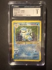 🔥CGC 1 Blastoise 002/102 Pokemon Base Set Unlimited Holo Rare Graded PSA 1
