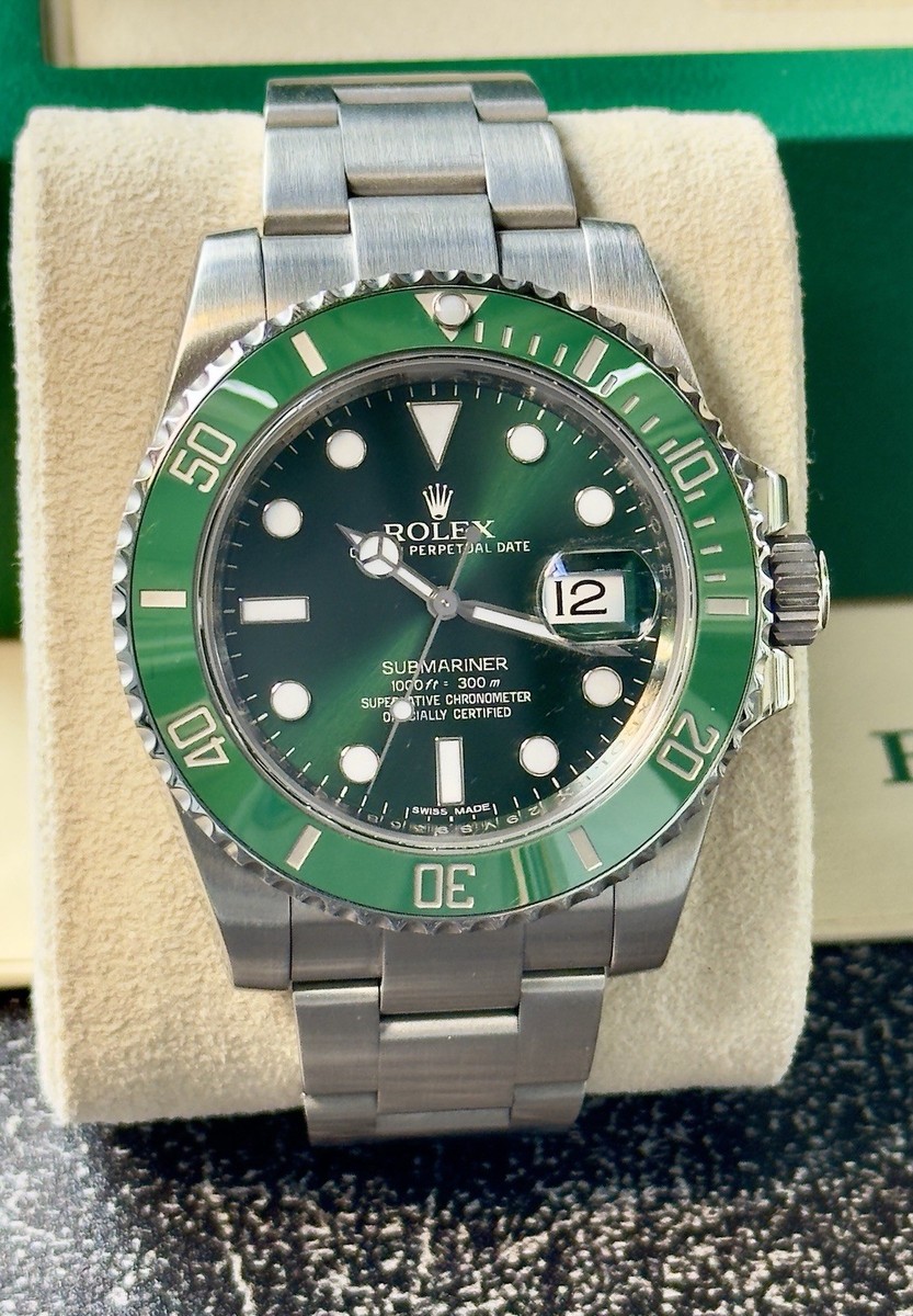 Incredible Hulk Hulk Rolex Discontinued Rolex Submariner HULK