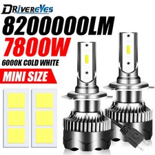 H7 LED Headlight 7800W 3570 CSP Chip H4 H1 H11 H8 Turbo Fog Light 8200000LM Bulb