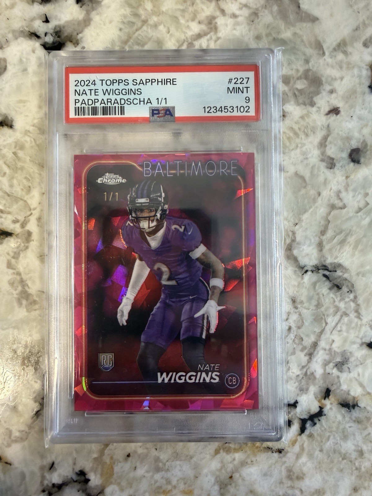 Nate Wiggins Topps Chrome #227 Pink Refractor