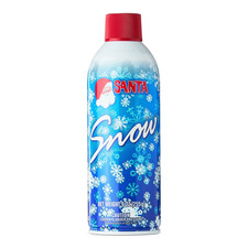 Santa Spray Fake Snow 9oz Ounce - White - Environmentally Friendly