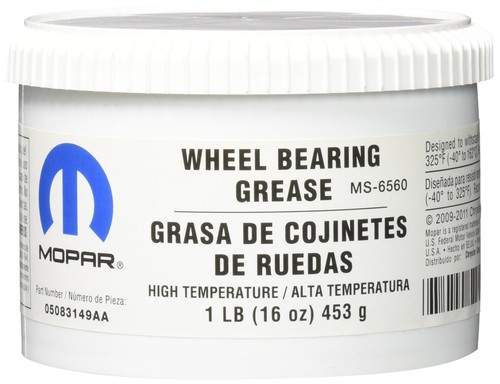 Genuine Chrysler Accessories 5083149AA Wheel Bearing Grease - 1 lb. Tub