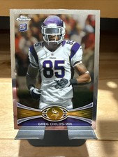 GREG CHILDS 2012 TOPPS CHROME REFRACTOR ROOKIE CARD #41. rookie card picture