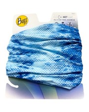 Buff CoolNet UV Multifunctional Headwear Blue Camo Fishing/Boating/Kayak/Beach