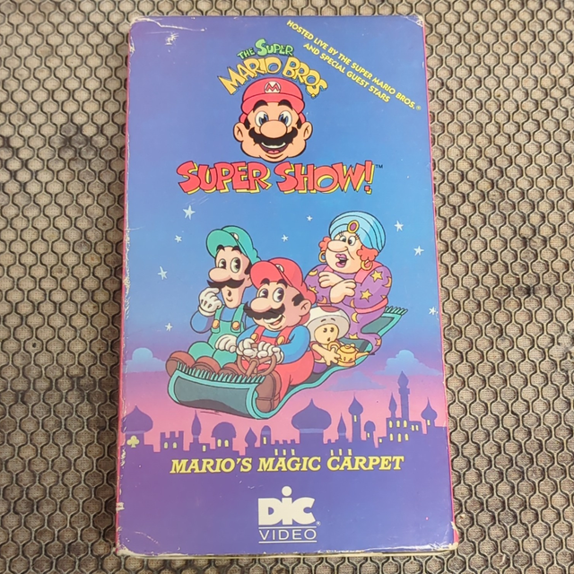 DIC Video Super Mario Bros. Super Show! Mario's Magic Carpet VHS NTSC NR 1989