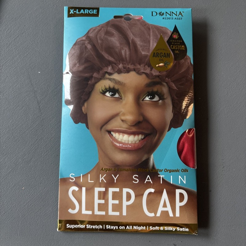 Donna #22613 Silky Satin Sleep Cap X-Large New
