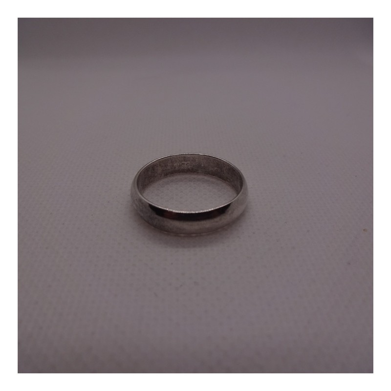 925 Sterling Silver Half Round Domed Band Ring Size 10 Unisex Wedding Promise