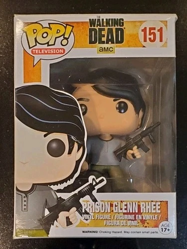 Funko Pop Prison Glenn Rhee #151 AMC The Walking Dead Collectible Figure Vaulted