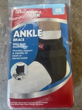 Walgreens Ankle With Side Stabilizer One Size Fits Left/Right Black