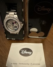 Vintage Disney  s Minnie Mouse Rhinestone Watch NIB