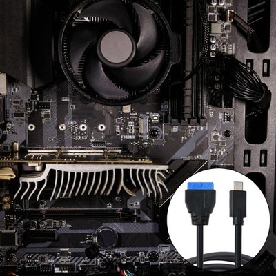 USB C Extension Data Cable 5Gbps Type C Male to IDC20P Female Front Panel Head