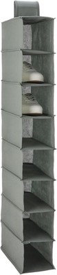 Amazon Basics 8-Tier Hanging Closet Shelf Shoe Organizer, Space Saving Storage, 