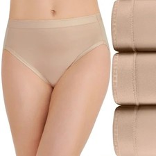 Vanity Fair Womens Comfort Where It Counts Hi-Cut Panty 3-Pack 13464