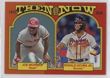 2024 Topps Heritage Then & Now Ronald Acuna Jr Joe Morgan Acuña #TAN-13 HOF 12n8
