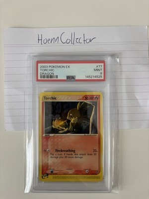 Pokemon 2003 EX Dragon #77 Torchic (Flemmli) PSA 9 MINT