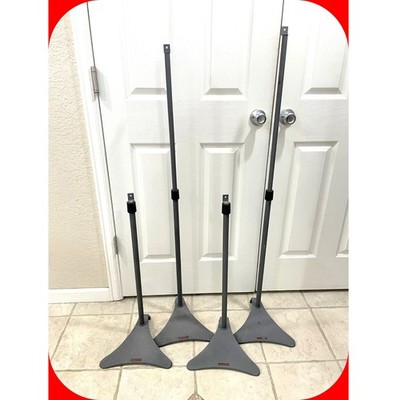 Dolby Surround Sound Satellite Speaker Stand 4-Set, Adjustable 28-50'',  Atlantic