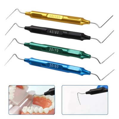 Dental Endo Condenser Gutta Percha Tips NITI Stainless Hand Plugger Set 30-100