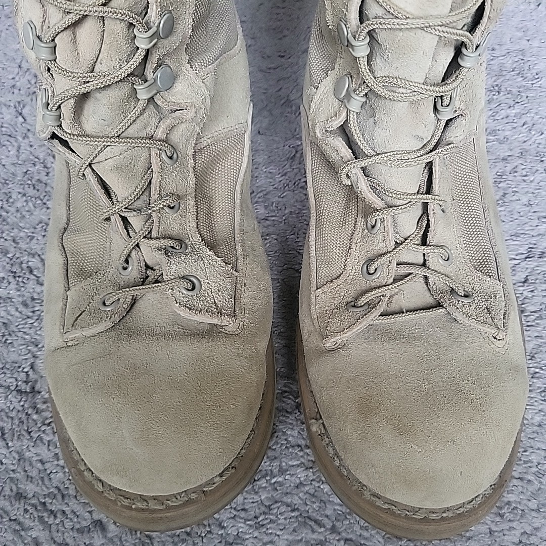 Vtg Addison Tactical Boots Mens 12 Beige Tan Vibram Desert Combat Military Army Addison Boots Mens 13W Tan GoreTex Combat Military Lace Up  main image 3