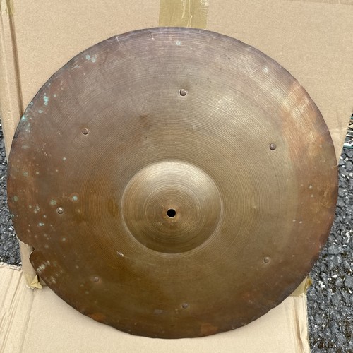 Free P&P. 18” Ajax Rivet Crash Cymbal. Cracked. 7 Rivets. Nice Sizzle - Picture 5 of 10