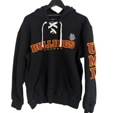 UMD Bulldogs Hockey Stitched Hoodie Size Small