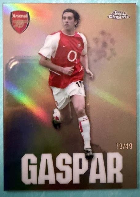 Edu Gaspar Golden Title /49 Case Hit Rare - Topps Chrome Arsenal 2025/2026