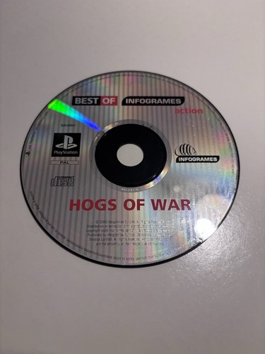 HOGS OF WAR PS1 PlayStation One Retro Classic Original - Disc Only PAL RARE