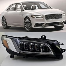 Fit 2017-2020 Lincoln Continental Right Right Side LED Headlight w/ DRL W/O AFS