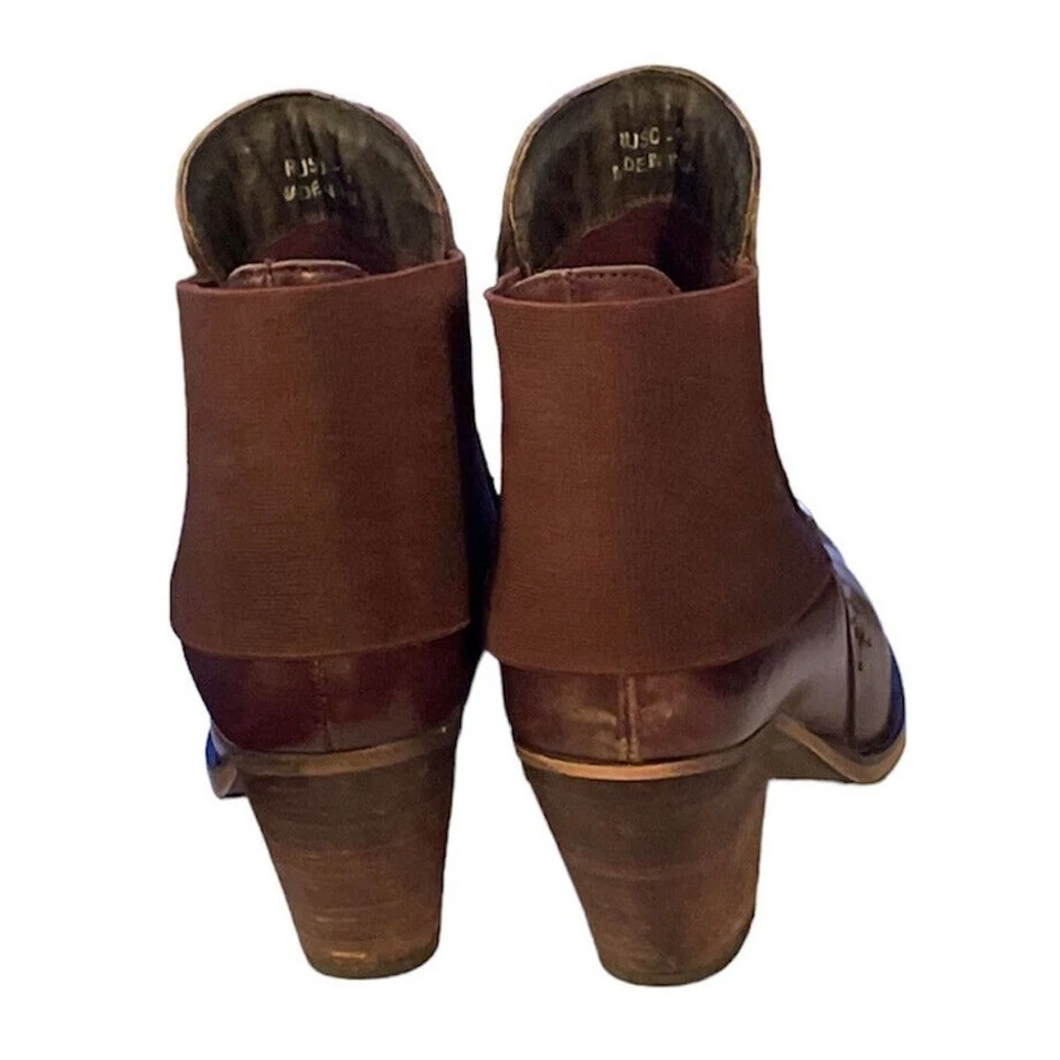 Botines J Renee Marrón Mujer Talla 8.5 Tachuelas Vaquera Occidental Foto 2 de 4