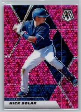 2021 Panini Mosaic #104 Nick Solak Quick Pitch Pink #/20