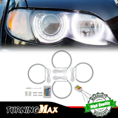 RGB Xenon Headlight RGB LED Angel Eyes Lights For BMW E38 E39 E46 3 5 7 Series
