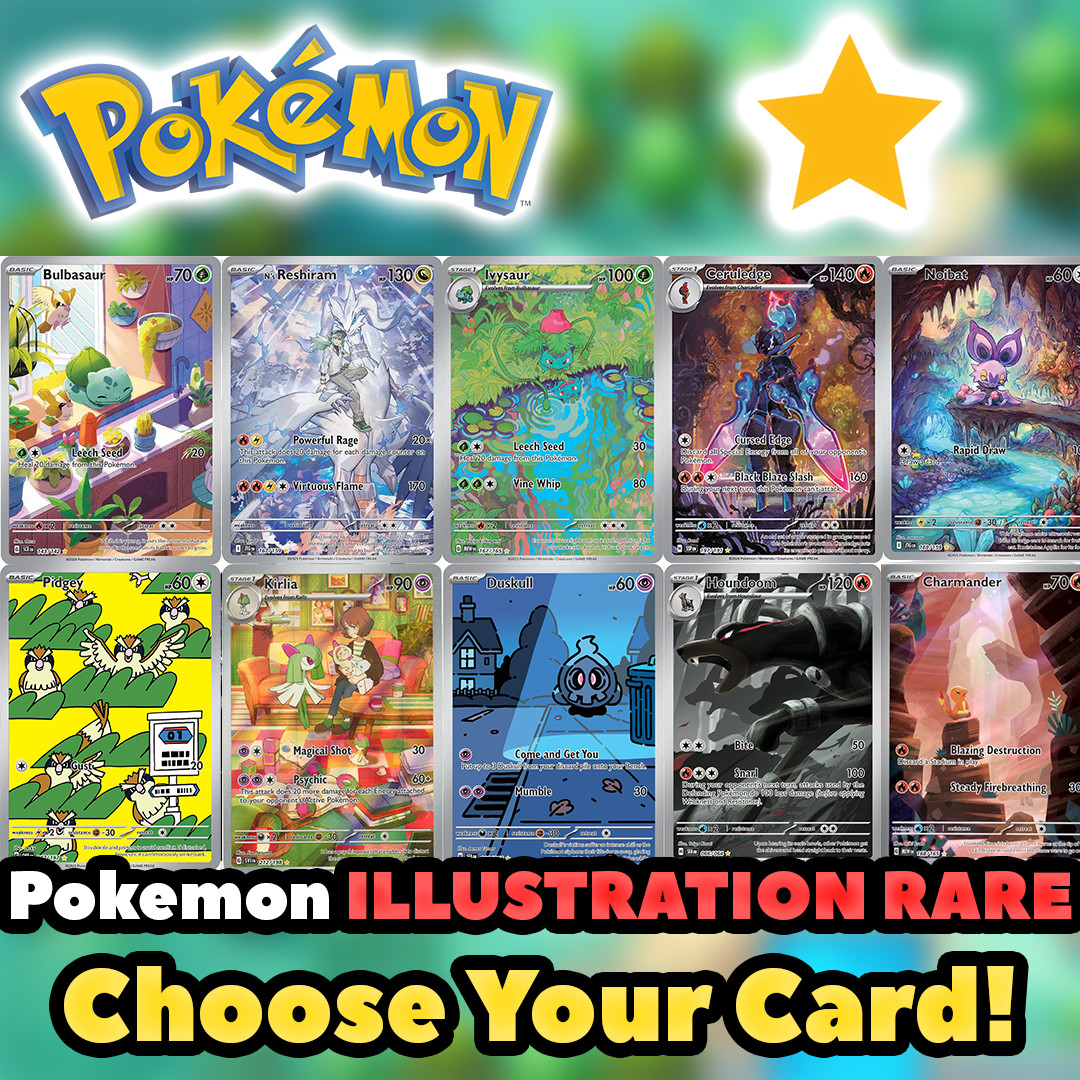 Pokemon ILLUSTRATION RARE IR: CHOOSE YOUR CARD! English Near Mint Huge Selection