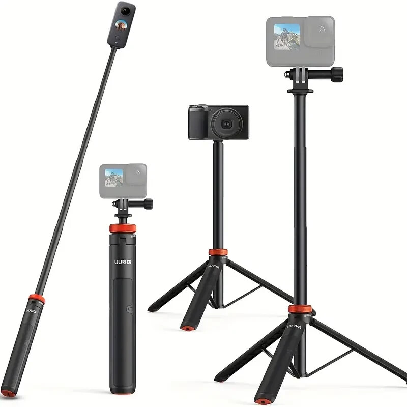 Telescopic Selfie Stick with Tripod, Waterproof Handle, Suitable for  see below