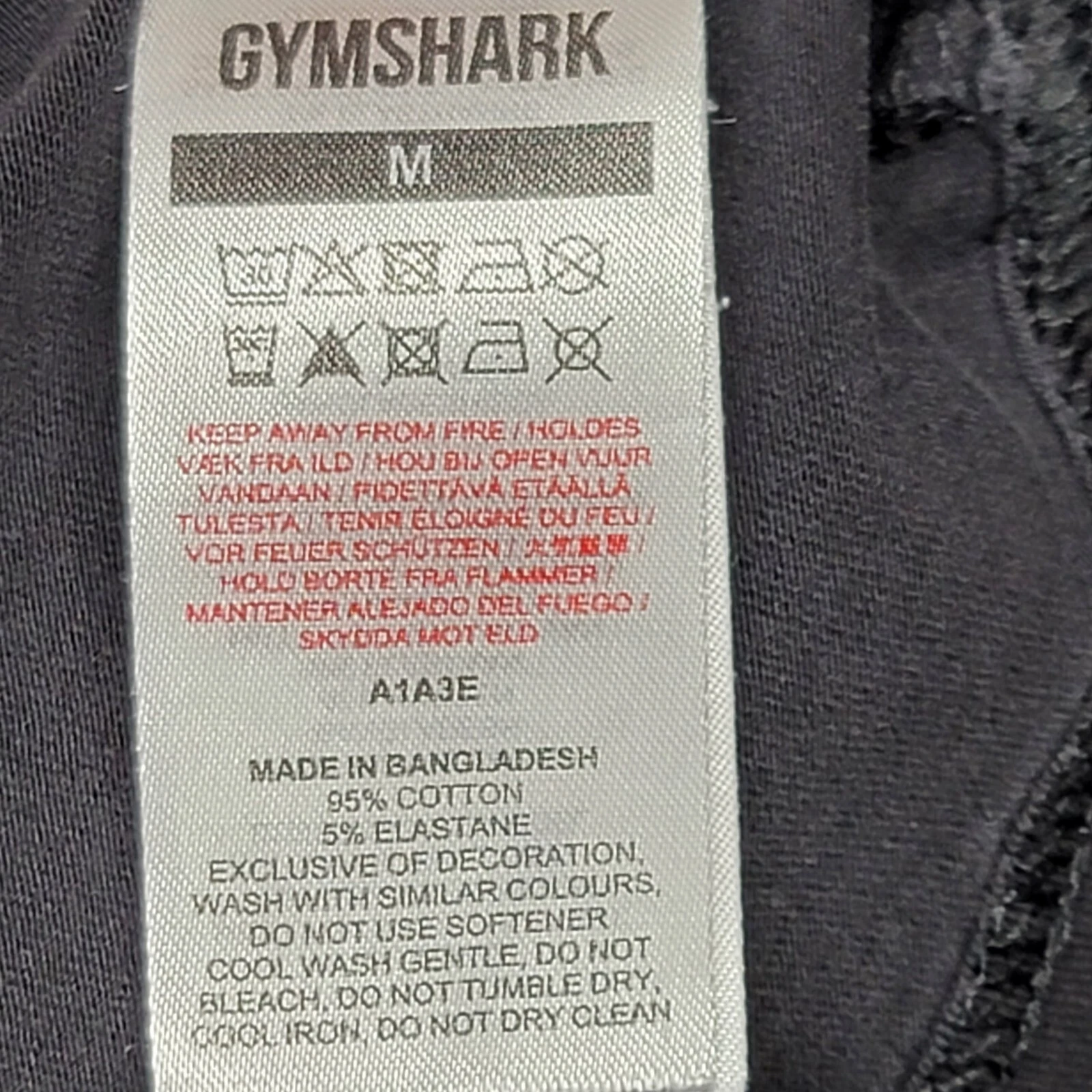 gymshark short sleeve work out athletic faded shirt