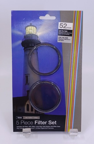 Vivitar 52mm 5 Piece Filter Set UV & CPL Filters FREE SHIPPING - 第 1/2 張圖片