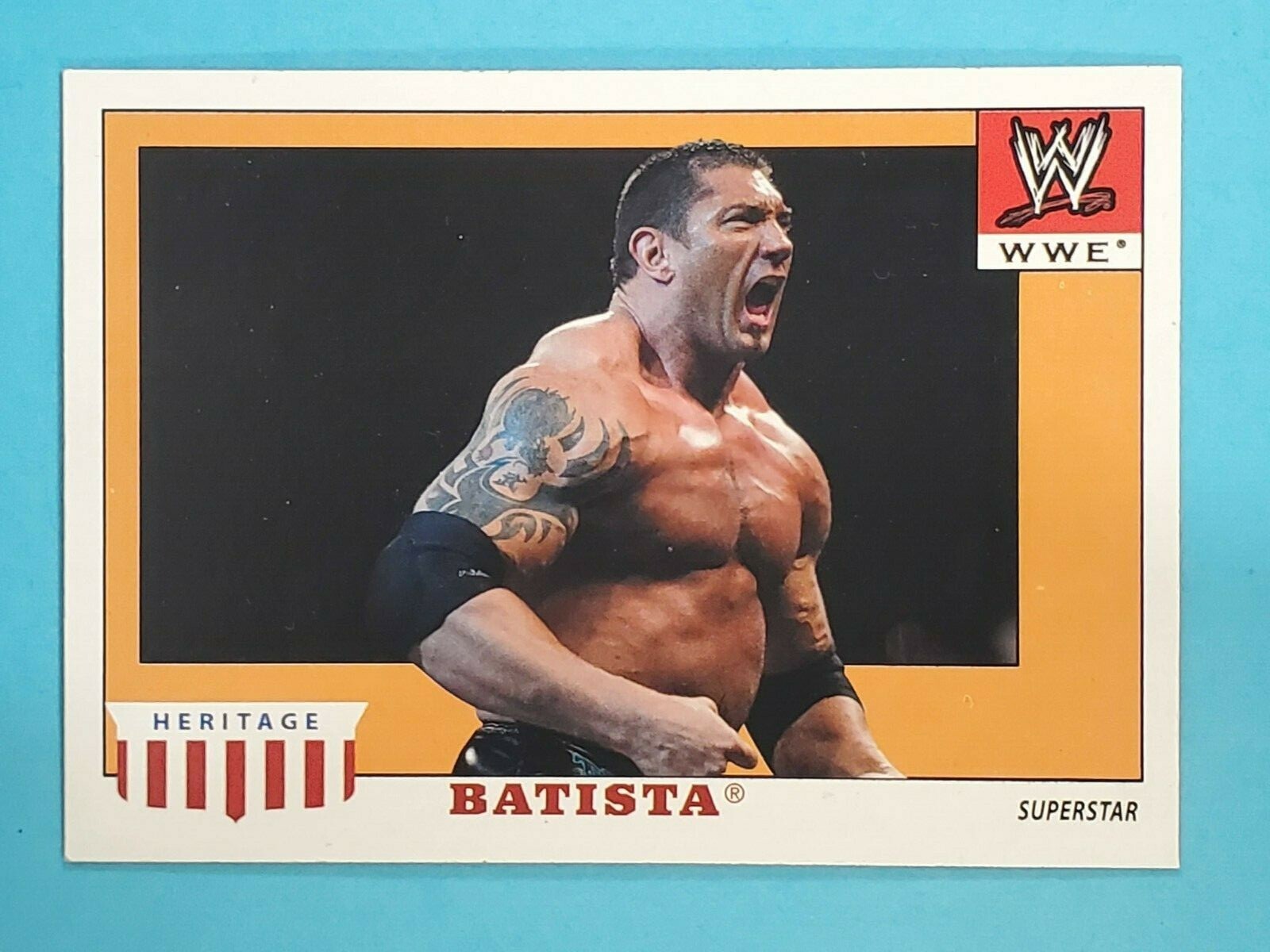 2008 Topps WWE Heritage IV Batista #4