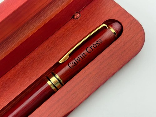 Individueller Name Holz Kugelschreiber mit Box, Executive Personalisiert Sentimental Geschenk - Bild 2 von 14