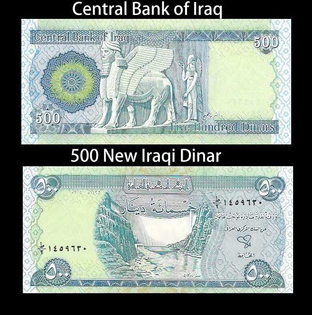 500 IRAQI DINAR Uncirculated IQD - Only 25 Left - New Unc - Buy Now for $12.98