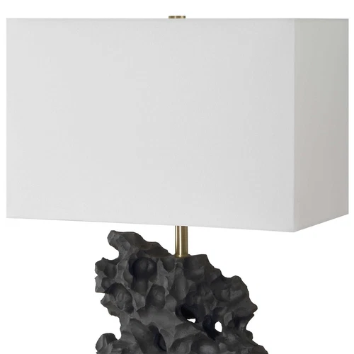 BASALT MAN MADE STONE ACCENT TABLE LAMP UTTERMOST 30386 - Picture 5 of 6