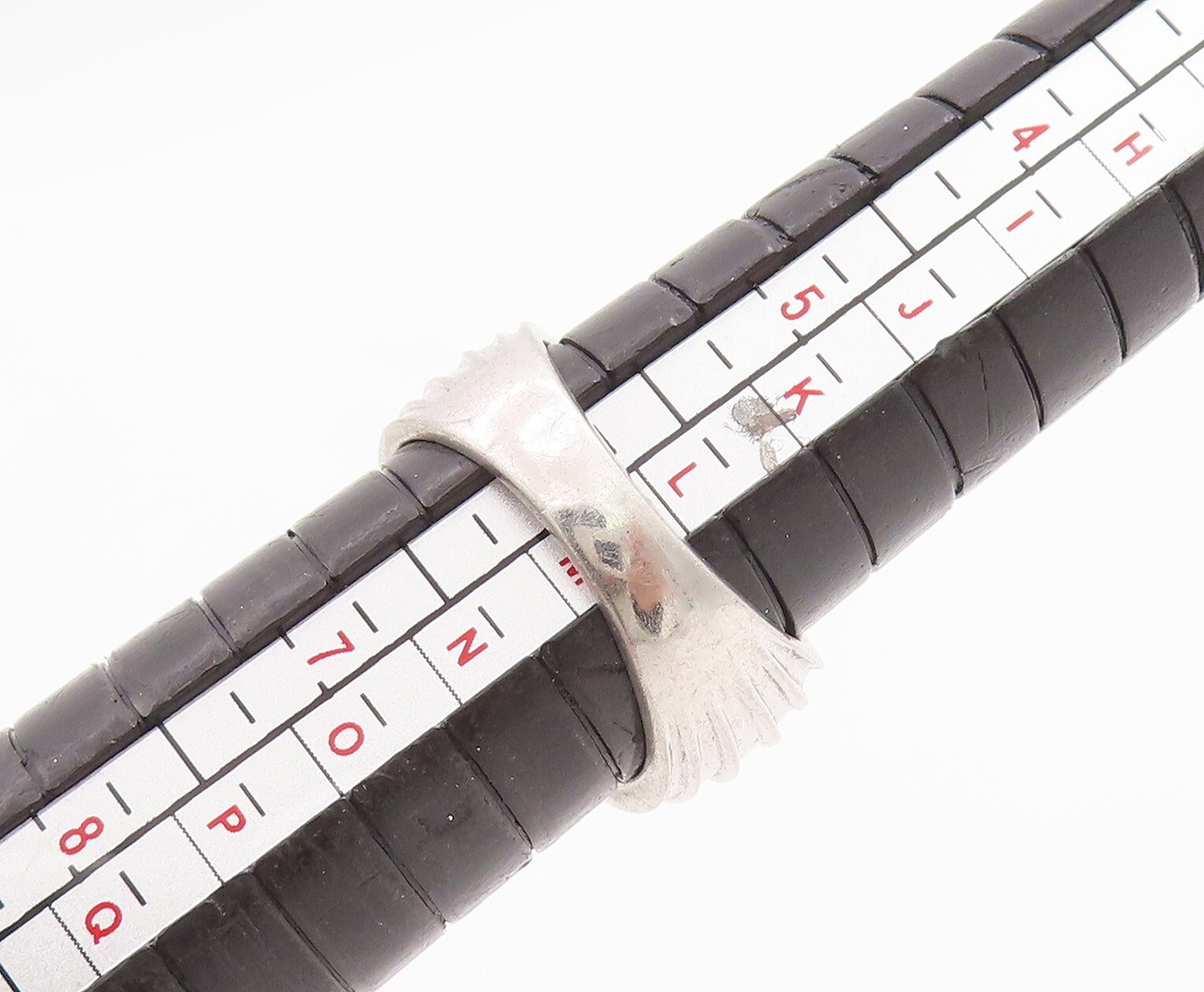 925 Sterling Silver Vintage Ring Solid Domed Groo… - image 8