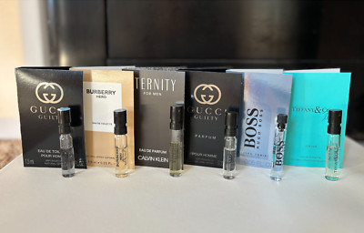 Sample Collection Set 6 PIECES FOR MEN - Gucci Guilty, Burberry, Eternity,  Boss